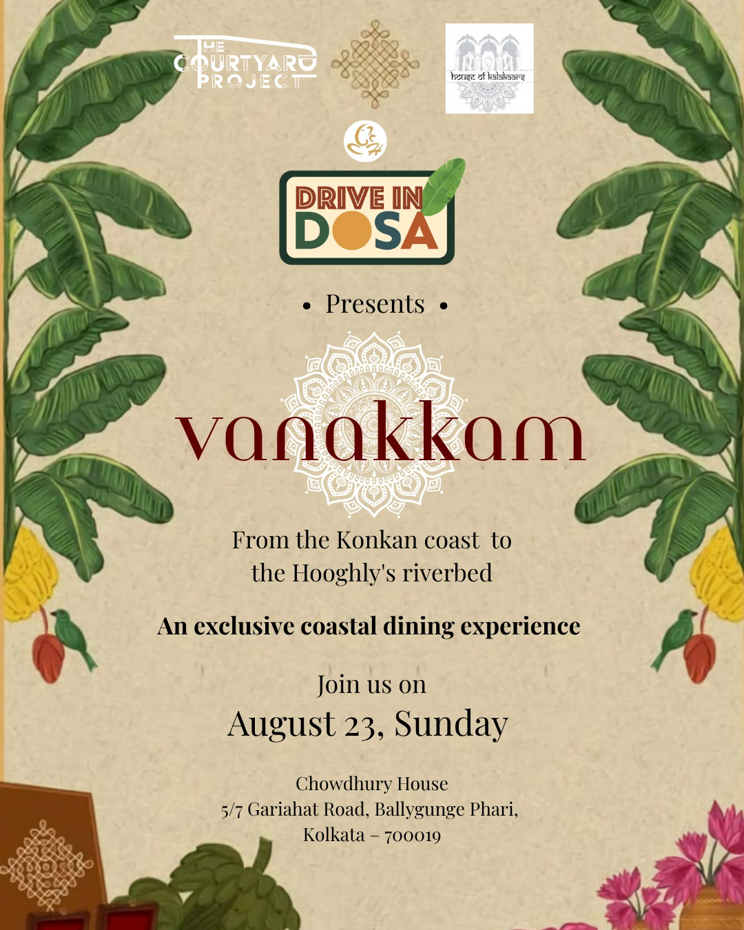 Vanakkam — an exclusive coastal dining experience