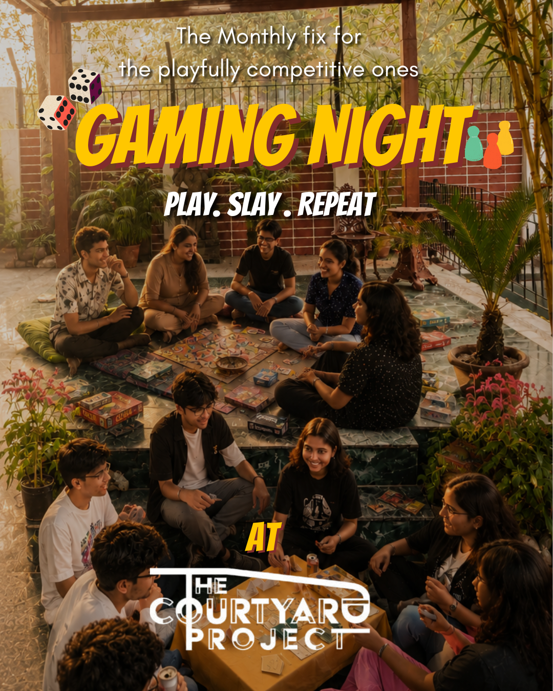 Gaming nights at The Courtyard Project — monthly