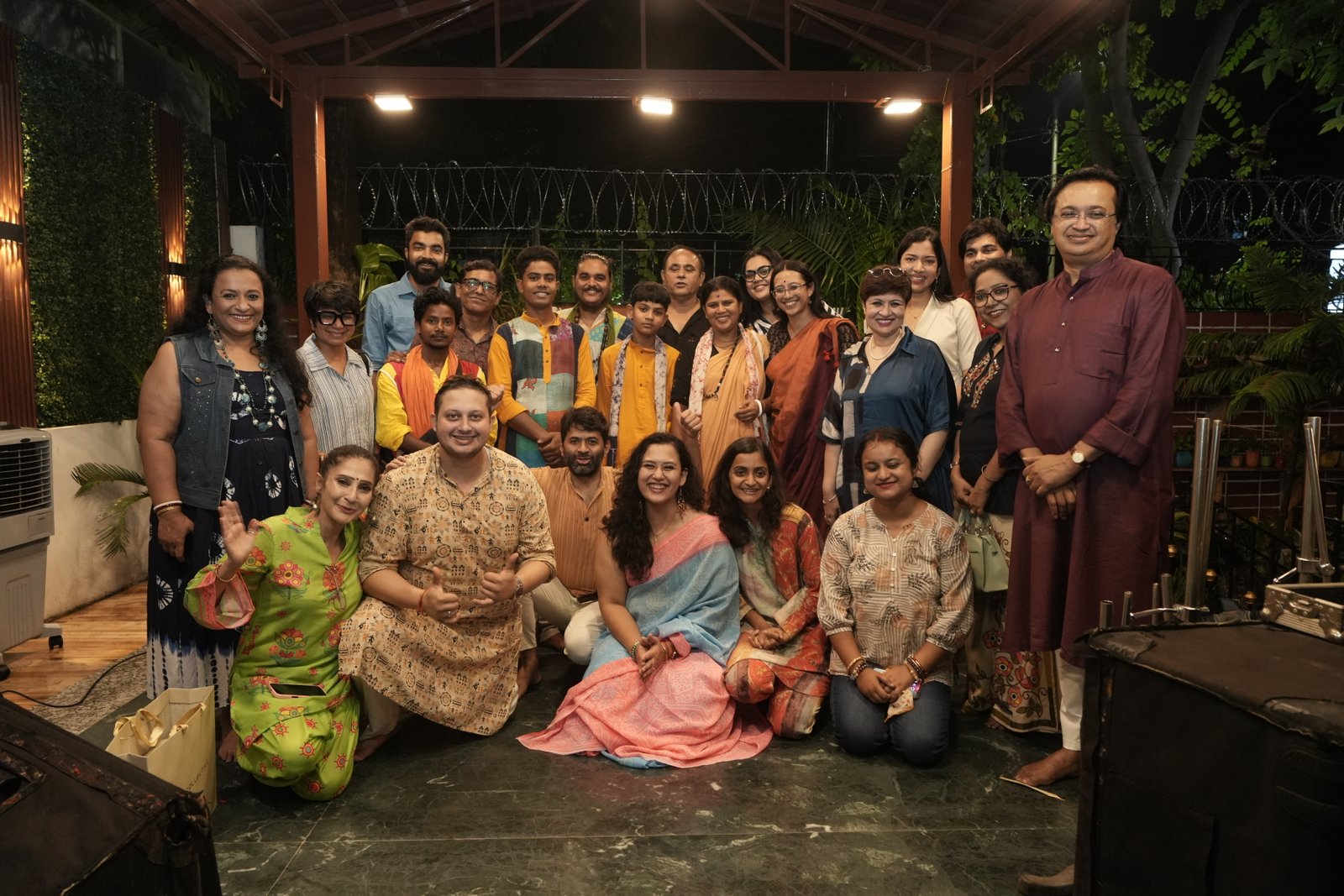 The room after the music — everyone together at Baul Berandah